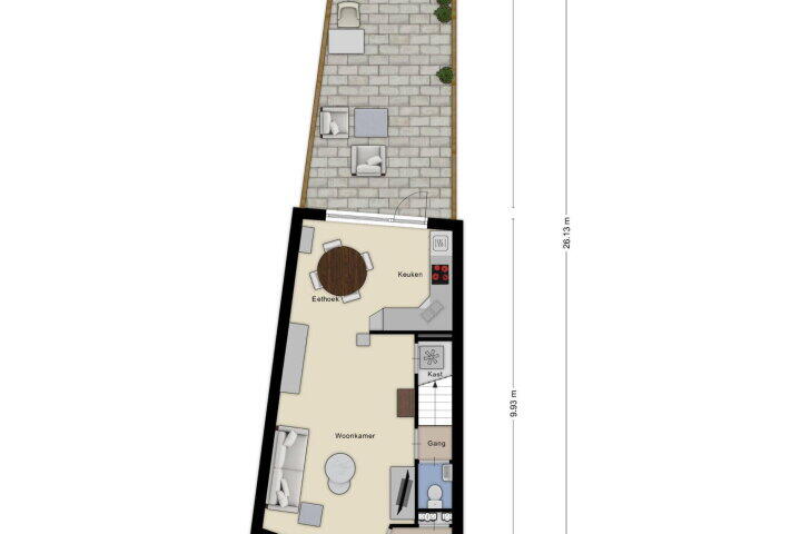 Plattegrond – Jasmijnberg 87, Roosendaal
