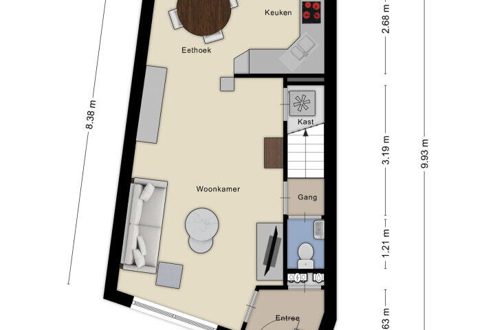Plattegrond – Jasmijnberg 87, Roosendaal