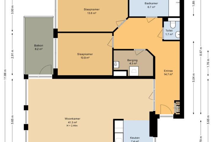 Plan – Jasmijnlaan 54, Roden