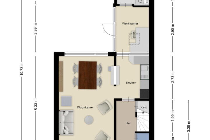 Plattegrond – Jasmijnstraat 11, Drunen