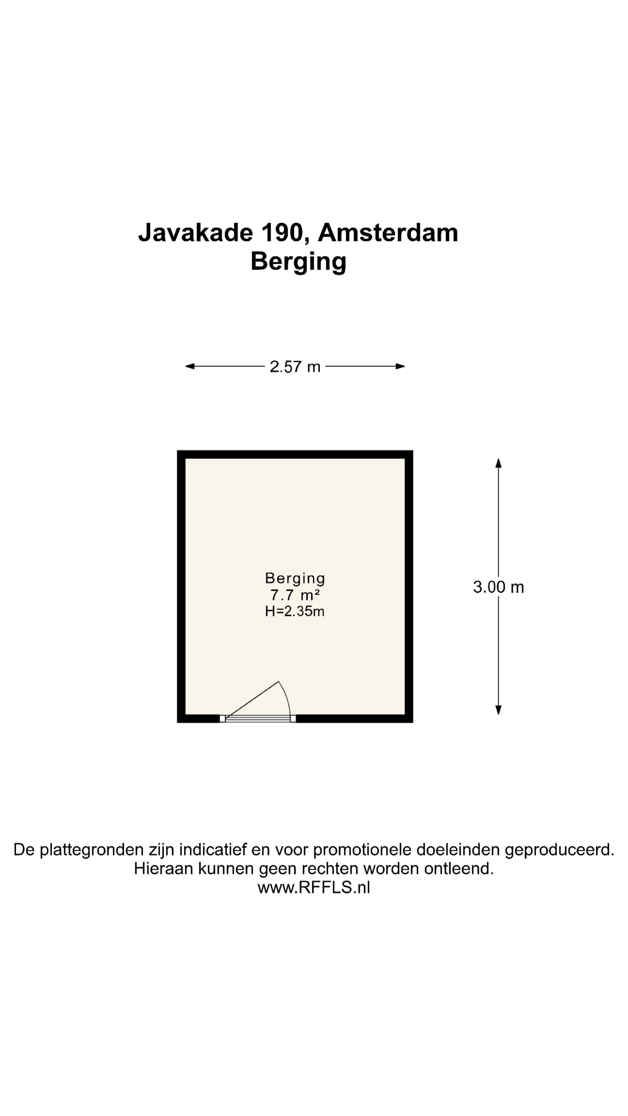 Plattegrond 2 - Javakade 190, Amsterdam