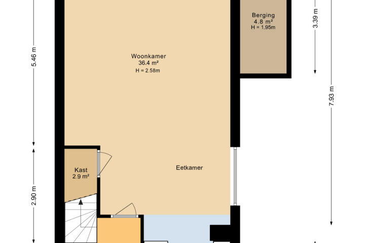 Plattegrond – Javalaan 444, Zoetermeer