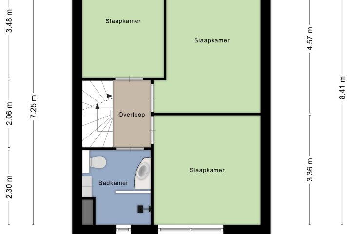 Plattegrond – J.B. Bakemaweg 52, Almere