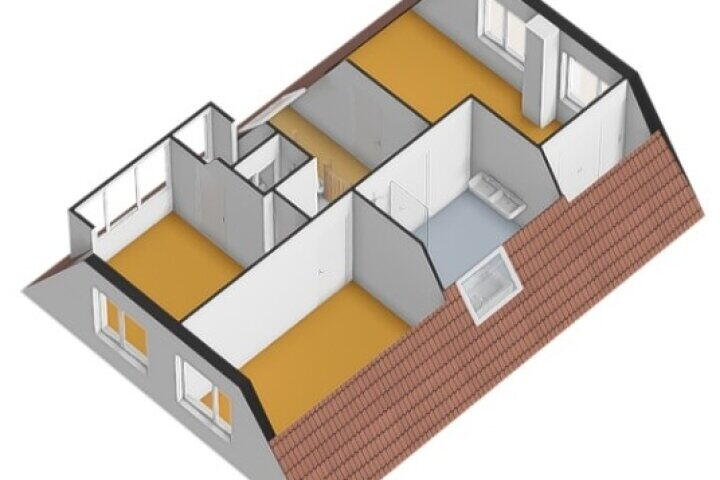 Plattegrond – Jean Gabinplantsoen 11, Almere