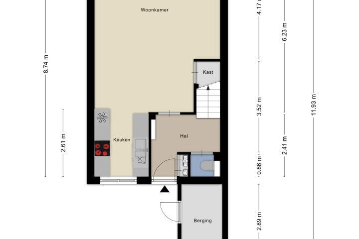Plattegrond – Jean Sibeliusstraat 73, Rotterdam