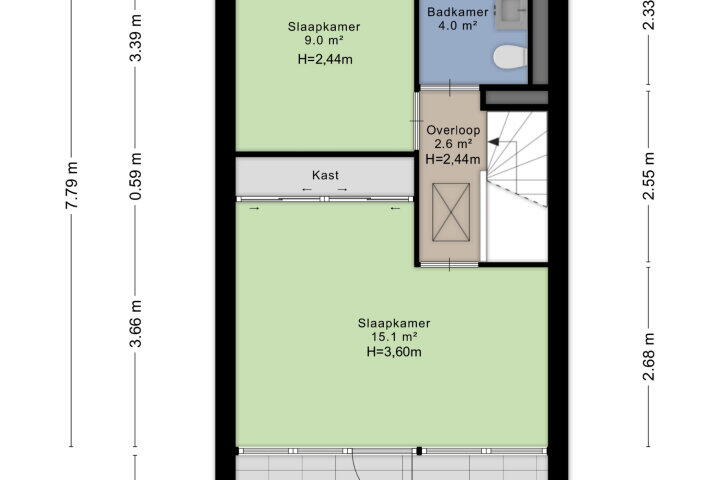 Plattegrond – Jekerstraat 37 K, Maastricht