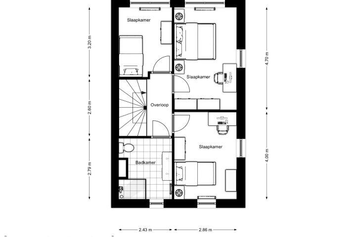 Plattegrond – Jelle Plantingstraat 88, Drachten