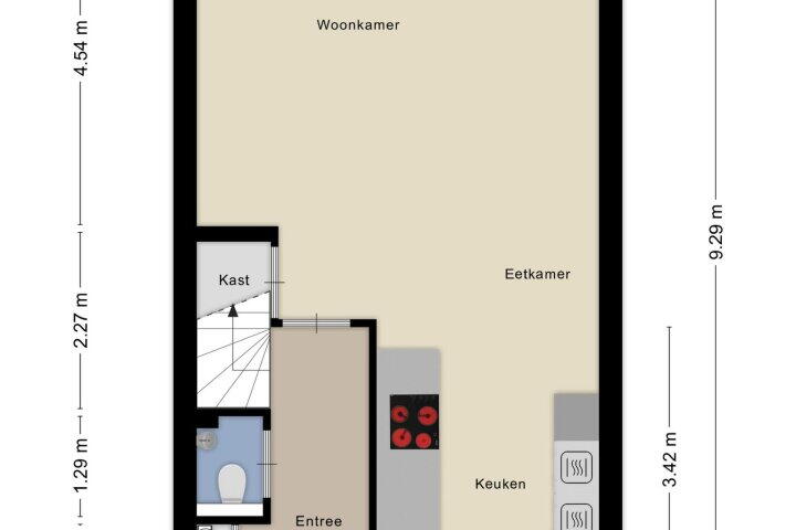 Plattegrond – Jeltje de Bosch Kemperstraat 15, Alphen aan den Rijn