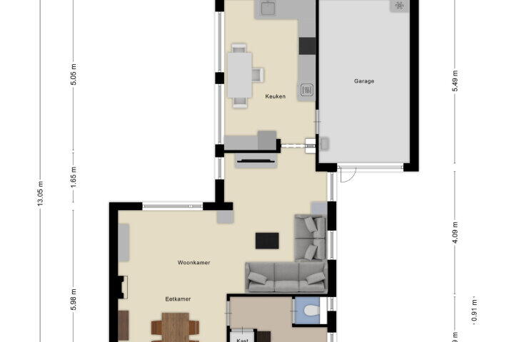 Plattegrond – Jeroen Boschstraat 3, Vlijmen