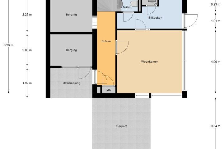 Plattegrond – Jerseystraat 43, Almere