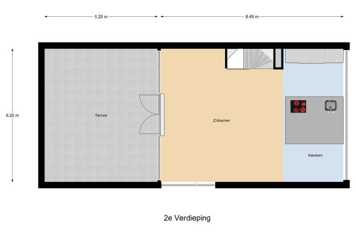 Plattegrond – Jerseystraat 43, Almere