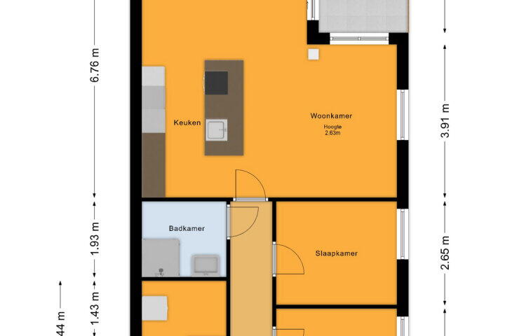 Plattegrond – Jesse Owenspad 36, Almere