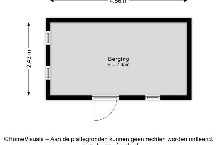 Plattegrond – J H Tromp Meestersstraat 23, Steenwijk