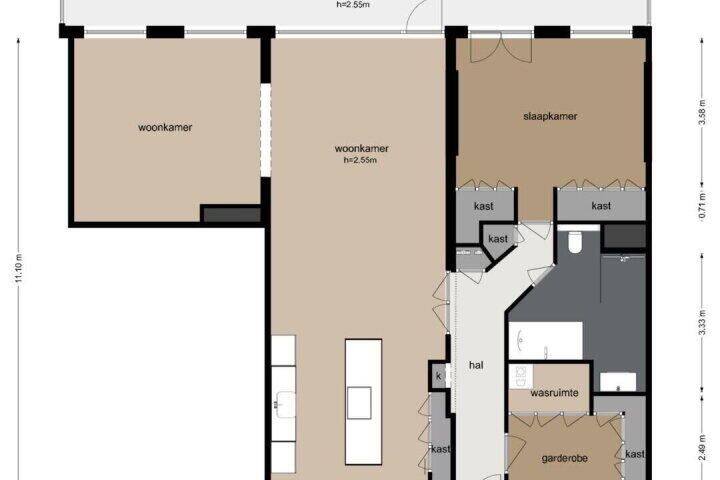 Plattegrond – Jisperveldstraat 143, Amsterdam