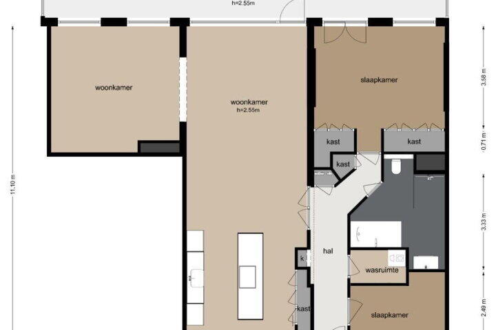 Plattegrond – Jisperveldstraat 143, Amsterdam