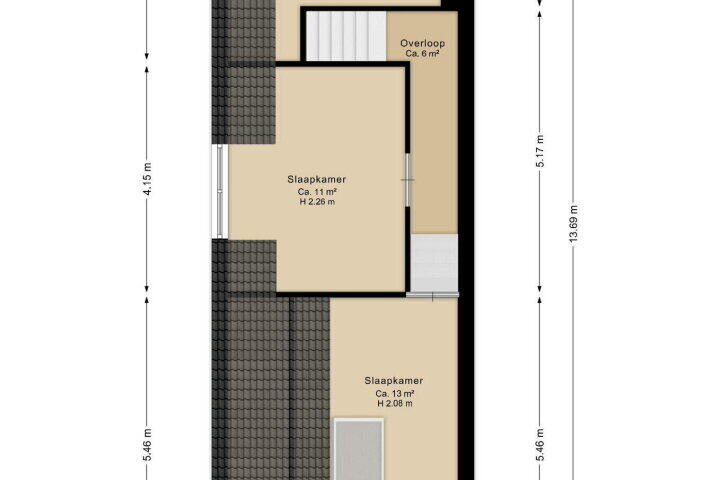 Plattegrond – J. Kammingastraat 128, Wildervank