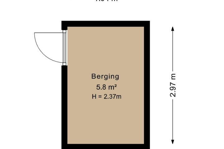 Plattegrond – J.M. den Uylstraat 221, Groningen
