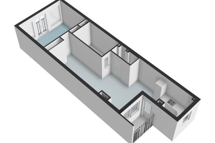 Plattegrond – Joan Melchior Kemperstraat 109 2, Amsterdam