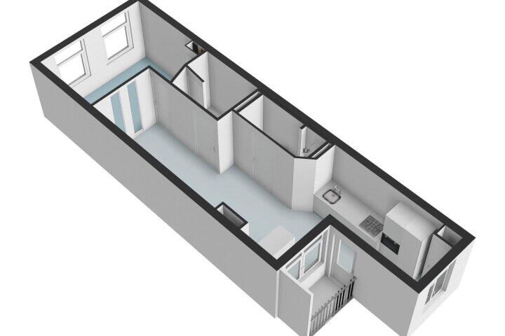 Plattegrond – Joan Melchior Kemperstraat 46 3, Amsterdam