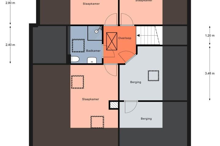 Plattegrond – Joest Lewelaan 6, Peize