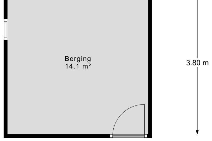 Plattegrond – Johan de Wittlaan 206 2, Arnhem