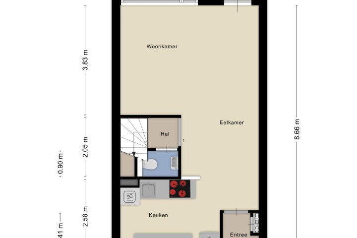 Plattegrond – Johannastraat 37, Arnhem