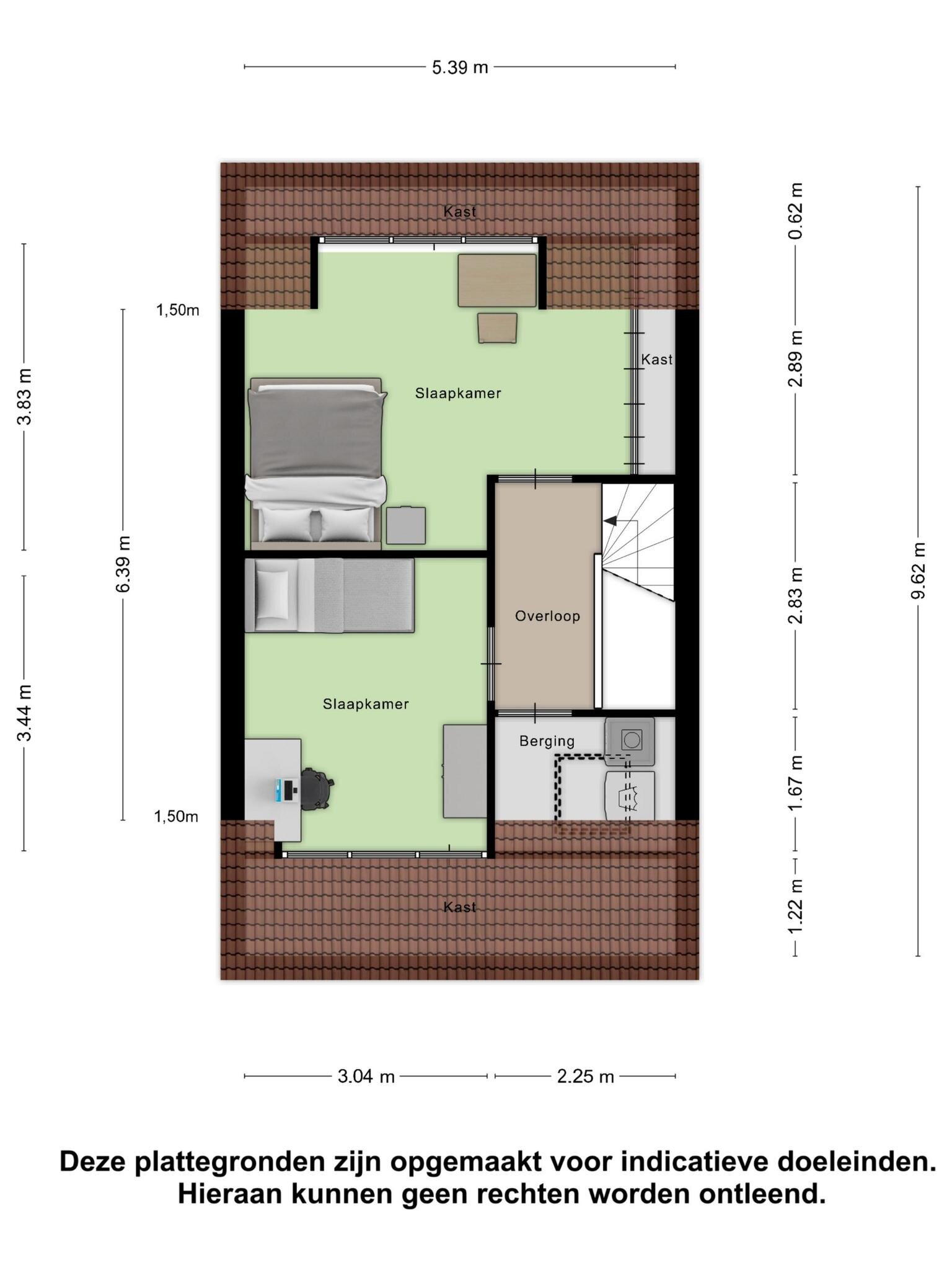 Plattegrond 5 - Johanna van Woudelaan 38, Beverwijk