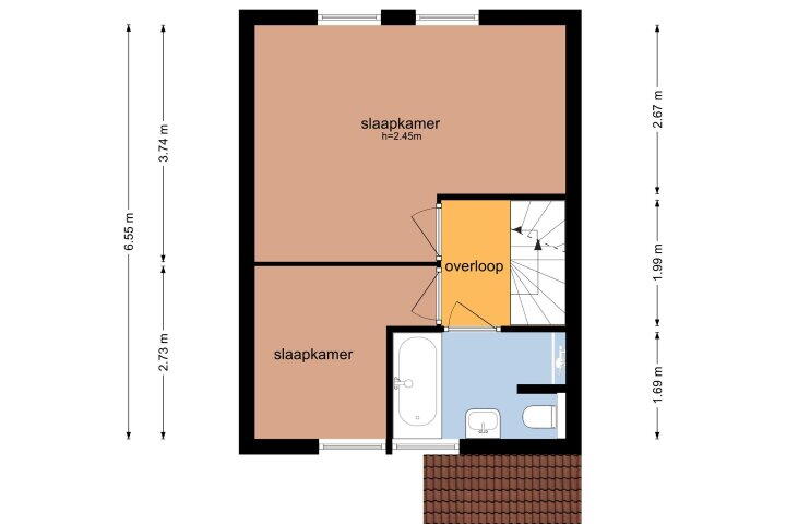 Plattegrond – Johannes Kamphuisstraat 1, Vriezenveen