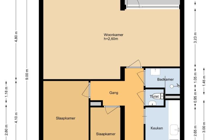 Plattegrond – Johannes Poststraat 86, Gouda