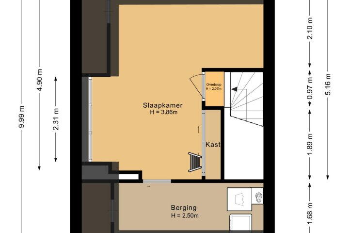 Plattegrond – Johannes Vermeerstraat 19, Raamsdonksveer