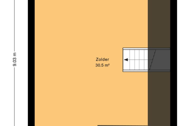Plattegrond – Johan van Oldenbarneveltsingel 27, Steenwijk