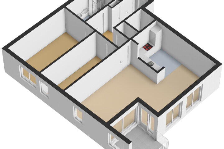 Plattegrond – John Denverlaan 48, Goes
