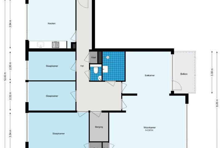 Plattegrond – John F. Kennedylaan 145, Rijswijk (ZH)