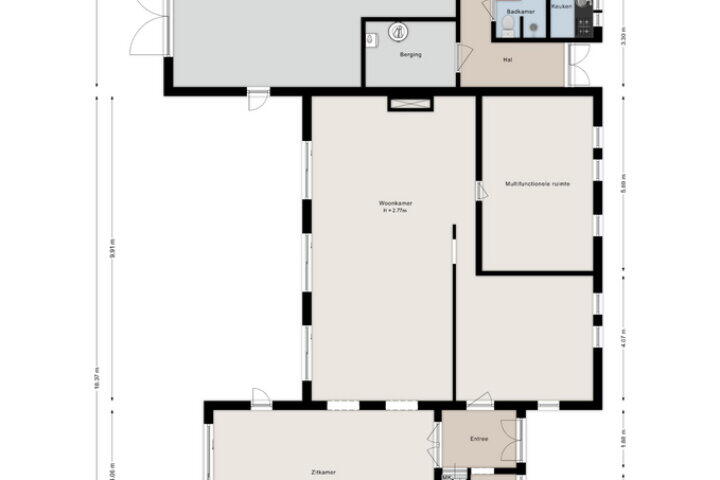 Plattegrond – Jonenweg 13, Giethoorn