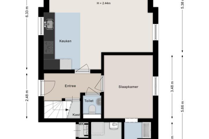 Plattegrond – Jonenweg 5 R 117, Giethoorn