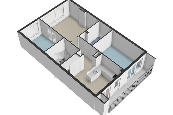 Plattegrond – Joos Banckersweg 6 1, Amsterdam