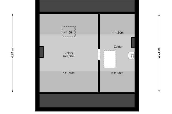 Plattegrond – Joost van den Vondellaan 4, Uithoorn