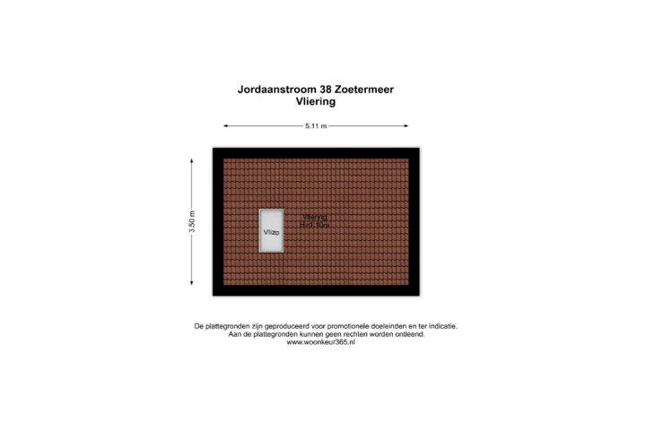 Plattegrond – Jordaanstroom 38, Zoetermeer