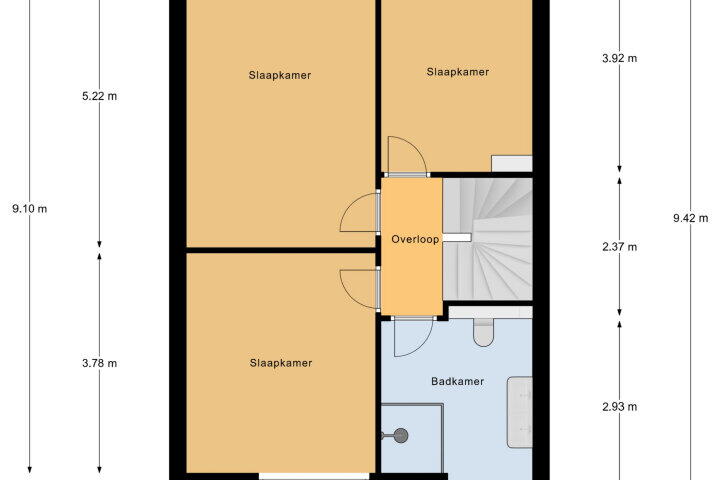 Plattegrond – Jordaenslaan 65, Vlissingen