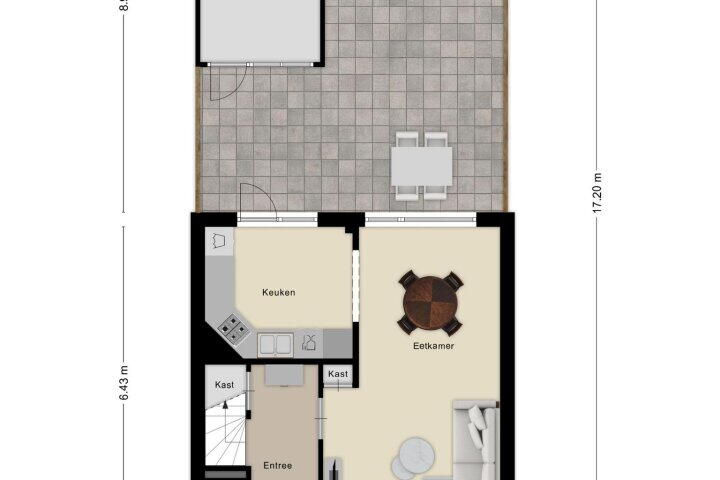 Plattegrond – Joseph Israelsstraat 7, Roosendaal