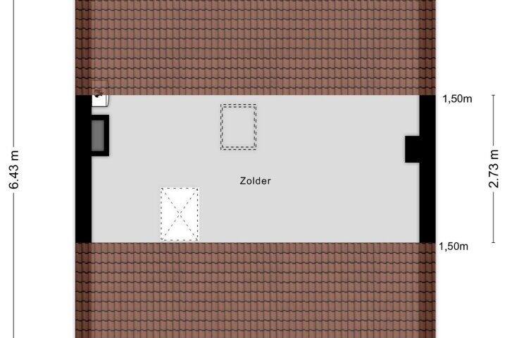 Plattegrond – Joseph Israelsstraat 7, Roosendaal