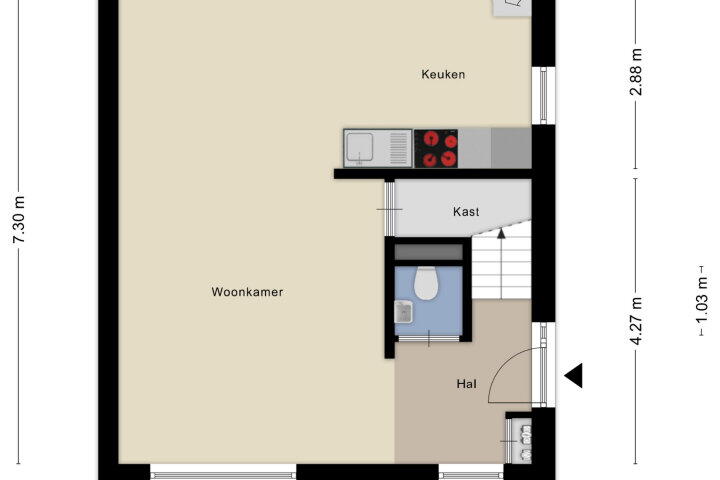 Plattegrond – Joseph Postmesstraat 27, Maastricht