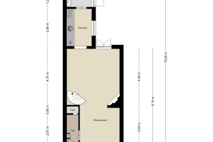 Plattegrond – Joubertstraat 63, Den Helder