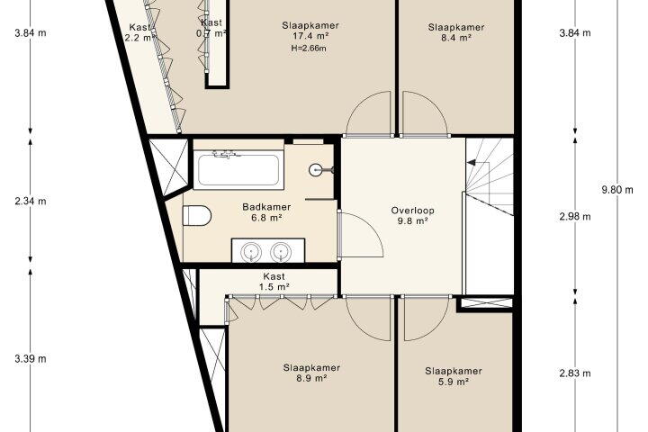 Plattegrond – Jouke Zietsmastraat 20, Amsterdam