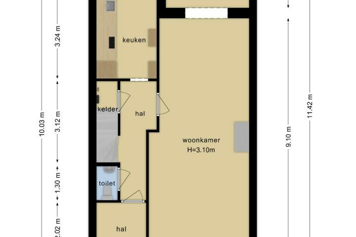 Plattegrond – Jozef Israëlsstraat 60, Nijmegen