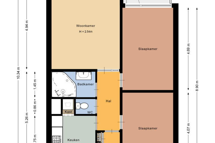 Plattegrond – Jozef Oreliosingel 81, Schiedam
