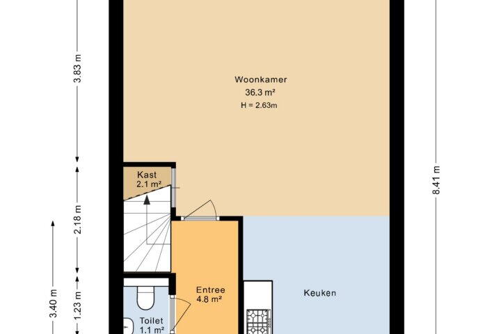 Plattegrond – J.P. Santeeweg 22 A, Nietap