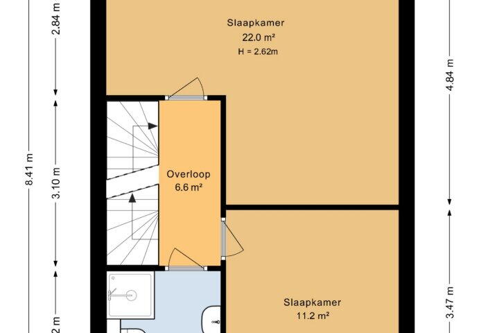 Plattegrond – J.P. Santeeweg 22 A, Nietap