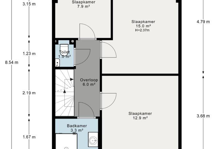 Plattegrond – Judith Leijsterweg 39, Amstelveen