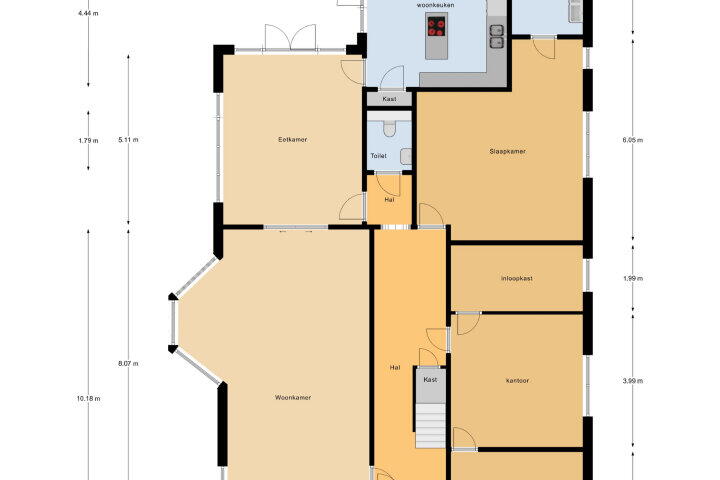 Plattegrond – Julianalaan 7, Vlissingen